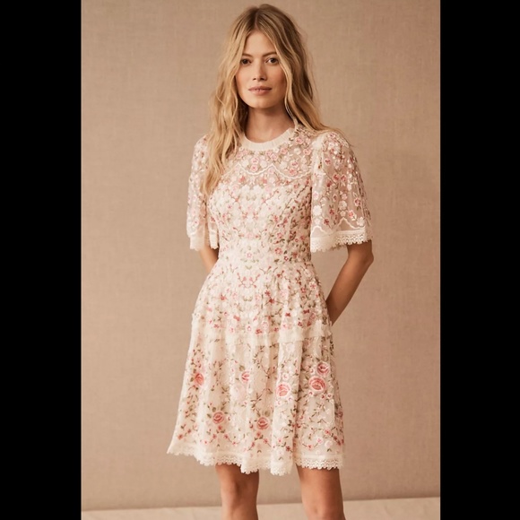 NWT BHLDN NEEDLE & THREAD ROSIE MINI DRESS